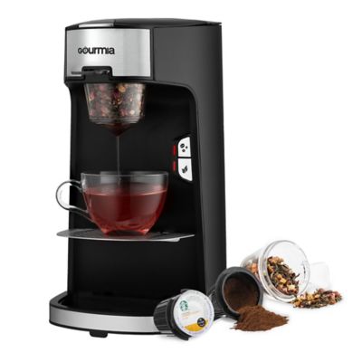 Gourmia Single Serve Coffee & Tea Maker in Black - Bed Bath & Beyond